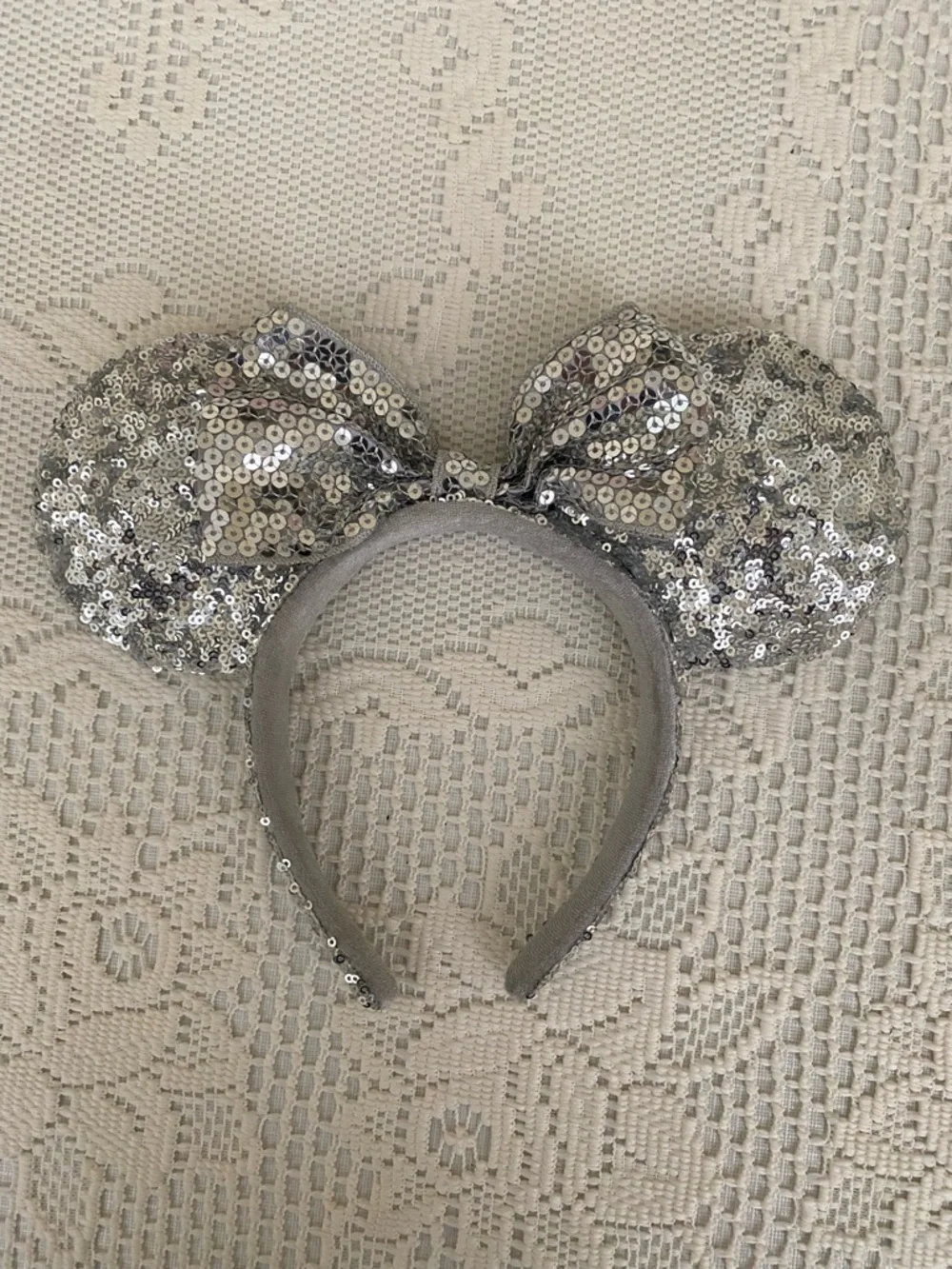 Disney Parks Silver Minnie Ears